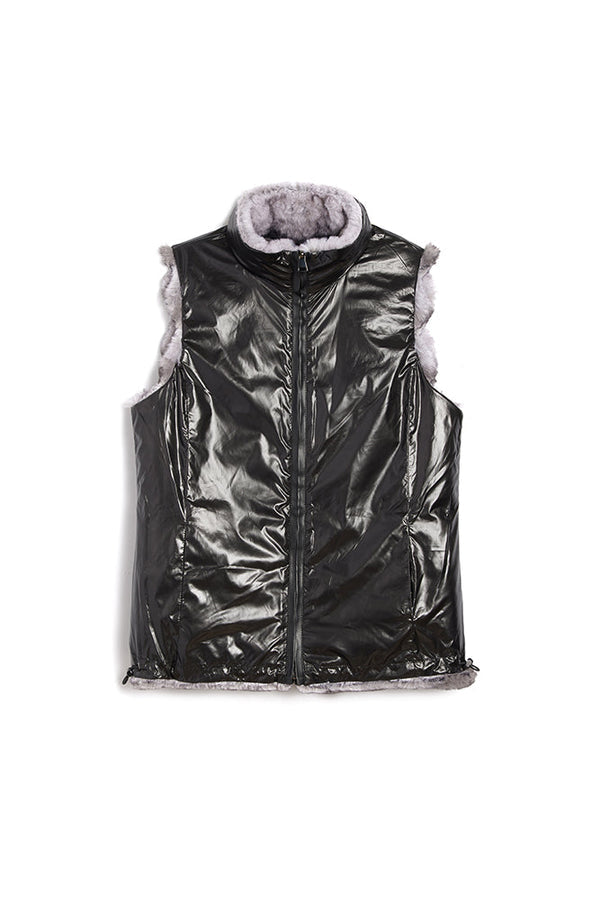 Jocelyn Plush Reversible Vest