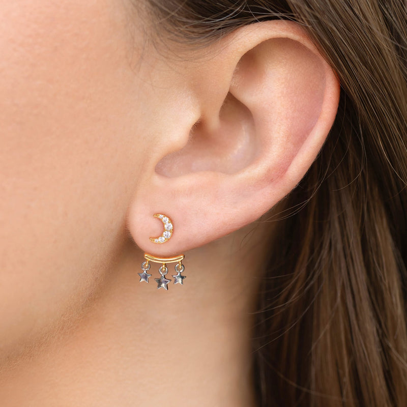 Girls Crew Moonstruck Ear Jacket Earrings