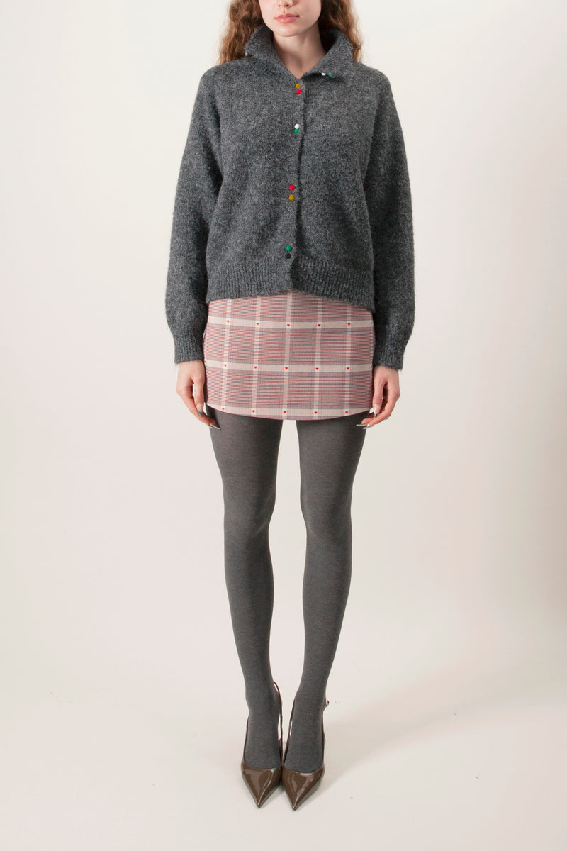 Maude Club Mock Neck Cardigan