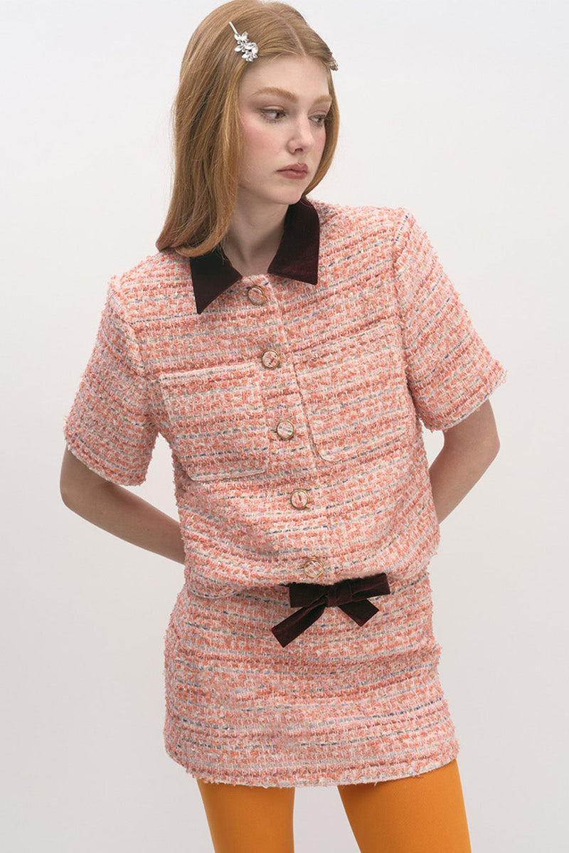 Maude Club Boucle Skirt