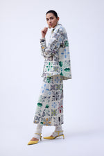 Mehtap Elaidi Printed Patchwork Skirt