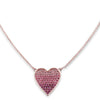 Covet Ombre Pink Heart Necklace