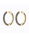 DEMARSON Noir Hoops