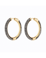 DEMARSON Noir Hoops