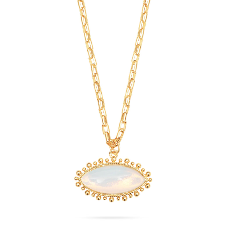 Talis Chain Opal Eye Necklace