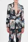 Las Surenas Blue Snow Leopard Blazer