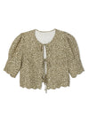 Sister Leopard Scalloped Blouse