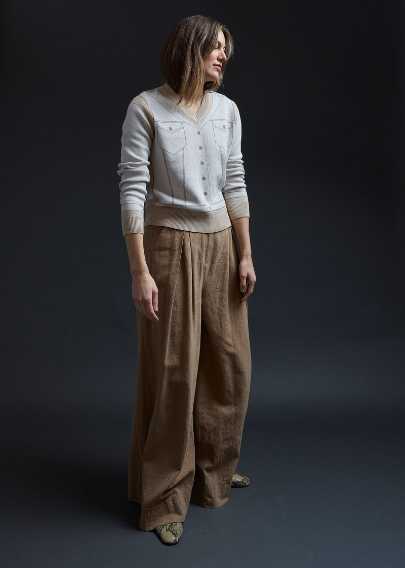 PURPLEMAROON Trompe L'oeil Sweater