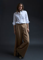 PURPLEMAROON Gathered Embroidered Shirt
