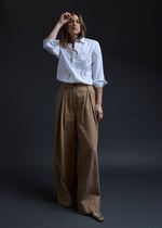 PURPLEMAROON Gathered Embroidered Shirt