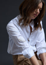 PURPLEMAROON Gathered Embroidered Shirt
