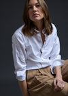 PURPLEMAROON Gathered Embroidered Shirt