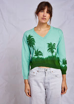 PURPLEMAROON Palm Tree Sweater