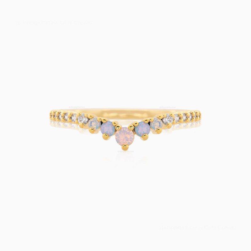 Girls Crew October Opal Ring