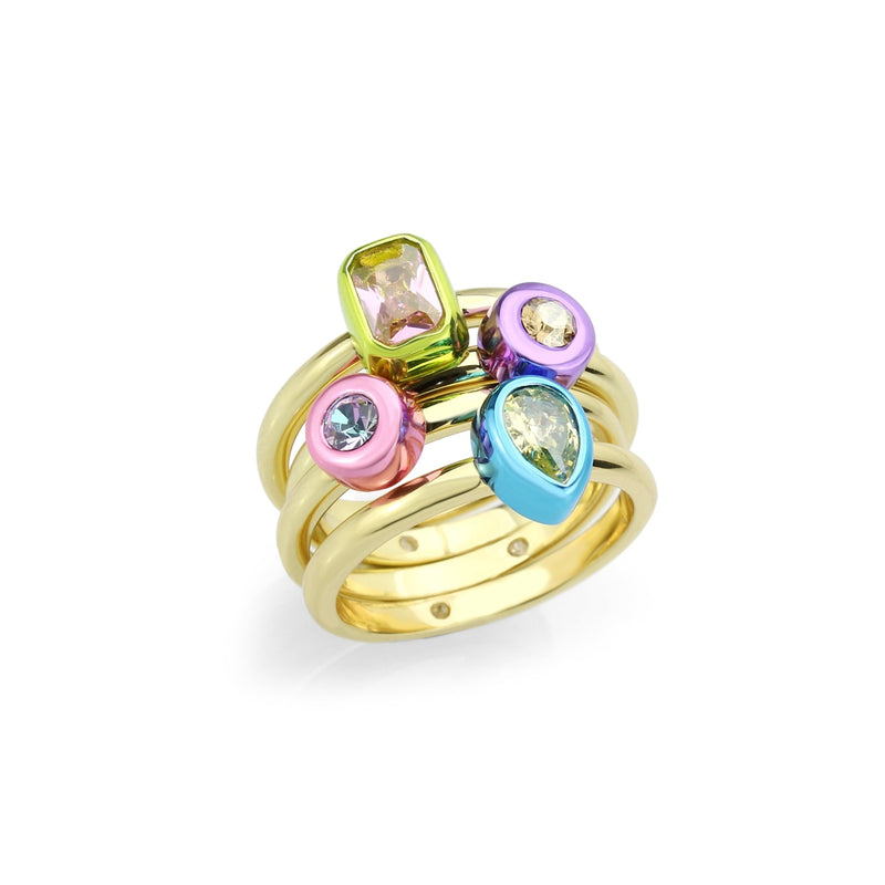 Covet Chromatic Color Stack Ring Set