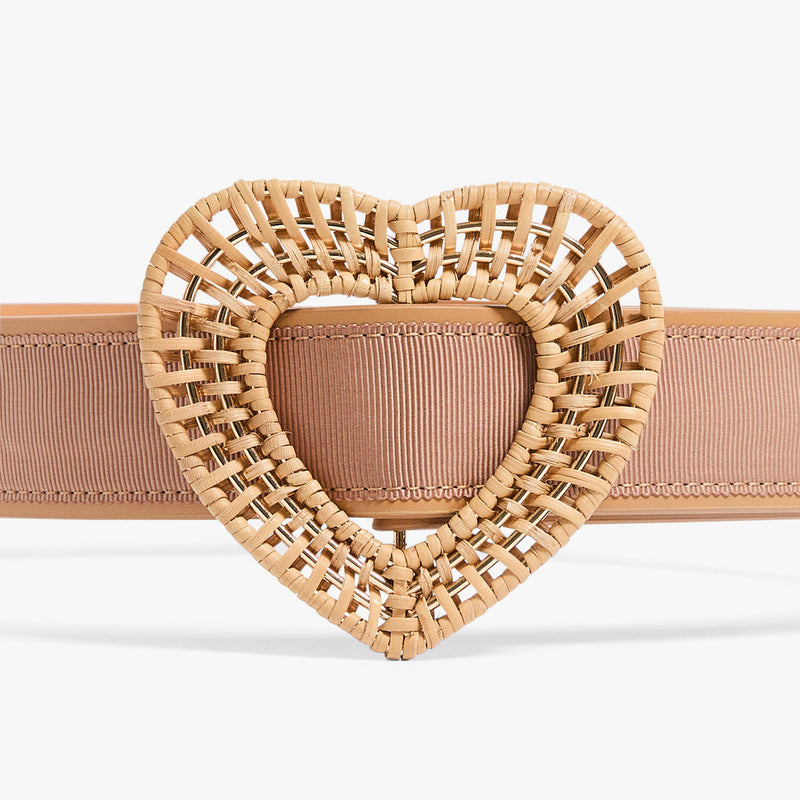 Pamela Munson Rattan Heart Belt