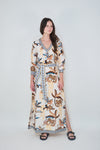 Las Sureñas White Bali Tiger Dress