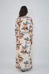 Las Sureñas White Bali Tiger Dress