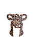 Solar Eclipse Leopard Bow Hair Clip