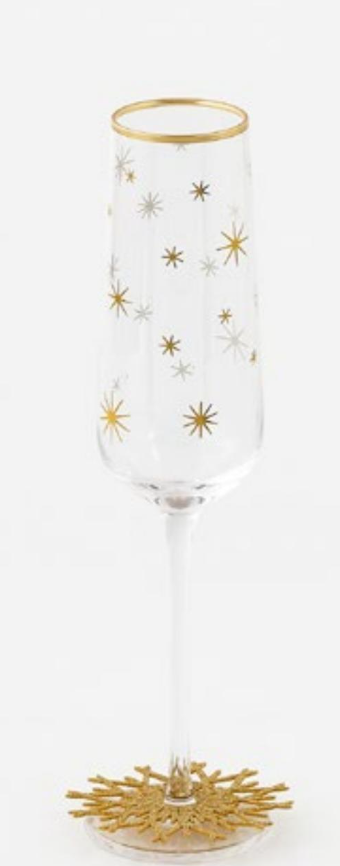 Snowflake Champagne Glasses-Set of 2