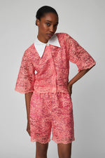 STELLA NOVA Sequined Lace Shirt
