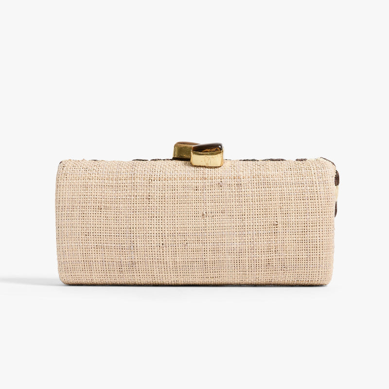 Pamela Munson Spotted Clutch