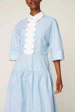 STELLA NOVA Scallop Striped Dress