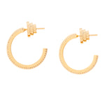 Talis Chains Flat Hoop Earrings