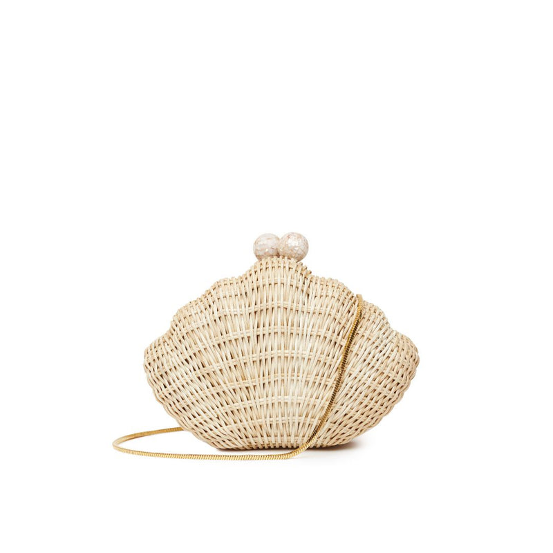 POOLSIDE Shell Minaudiere Clutch