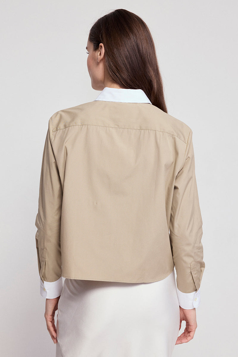 The Shirt Boxy Crop Shirt