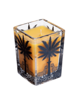 Ortigia Sicilia Ambra Negra Large Square Candle