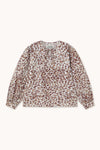 TINY BIG SISTER Animal Print Tie Blouse