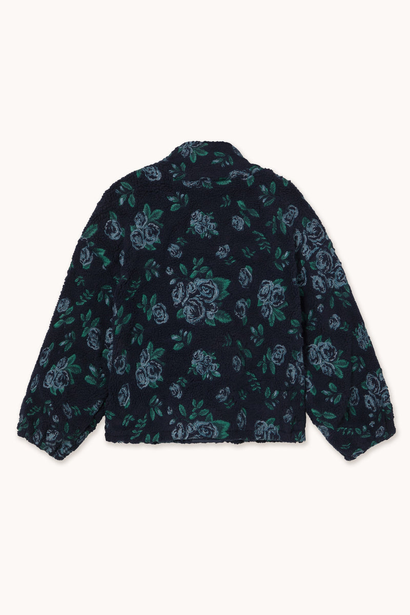 TINY BIG SISTER Roses Sherpa Jacket