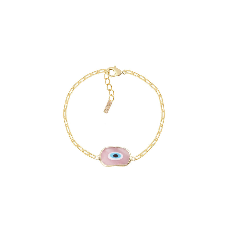 Adriana Pappas Evil Eye Chain Bracelet