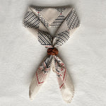 Last Chance Textiles Braided Leather Scarf Slide