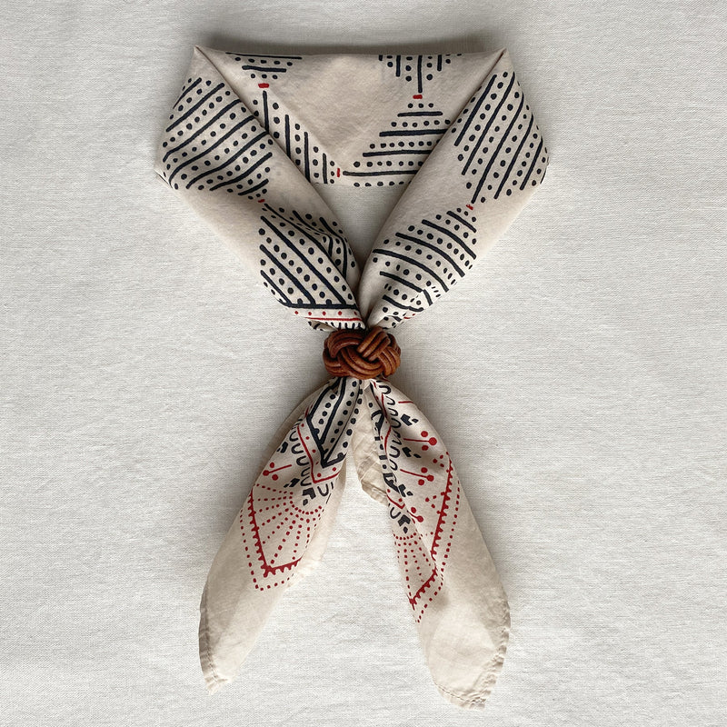 Last Chance Textiles Braided Leather Scarf Slide