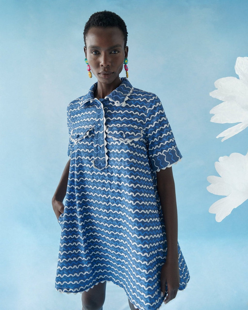 celia b blue dress Celia B Blueberry Wave Dress – Luxe Leopard