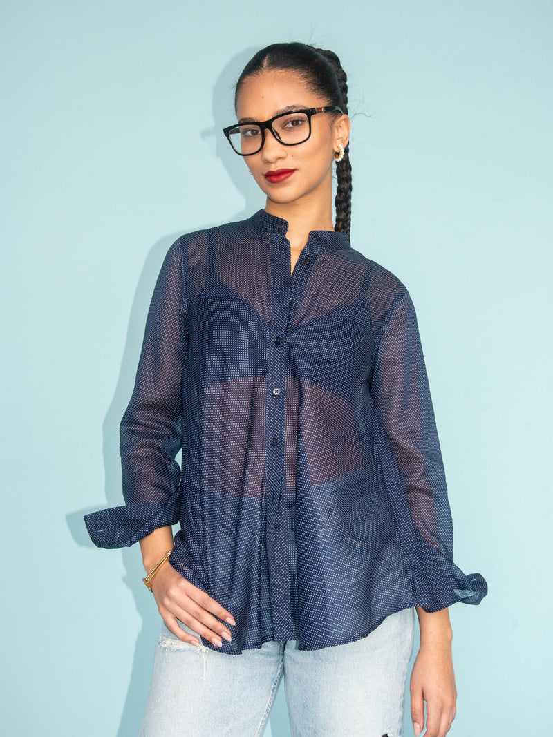 Heather Harlan Sheer Dot Shirt