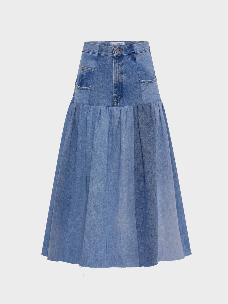 E.L.V. DENIM Harvard Skirt