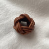 Last Chance Textiles Braided Leather Scarf Slide