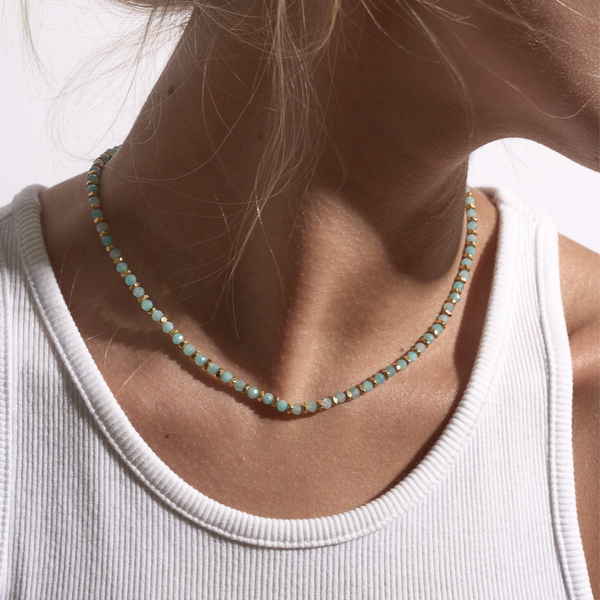 Ikiagi Amazonite Cerezo Necklace