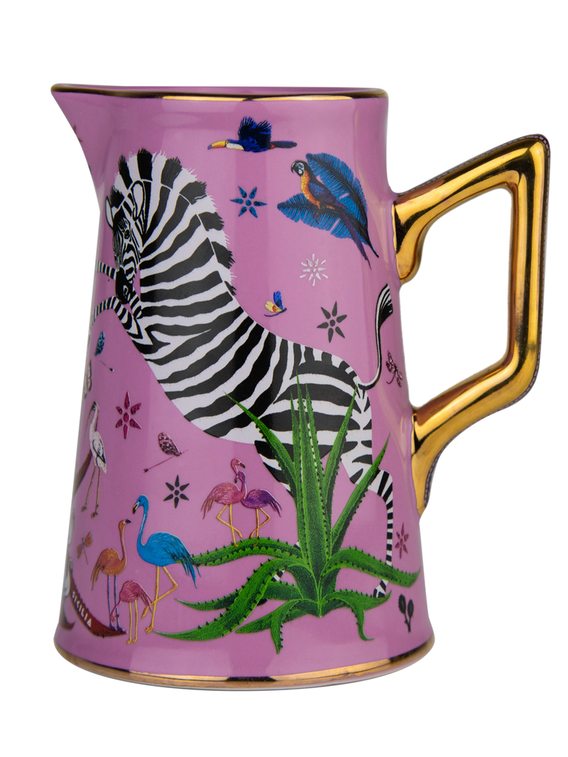 Ortigia Sicilia Pink Jungle Jug