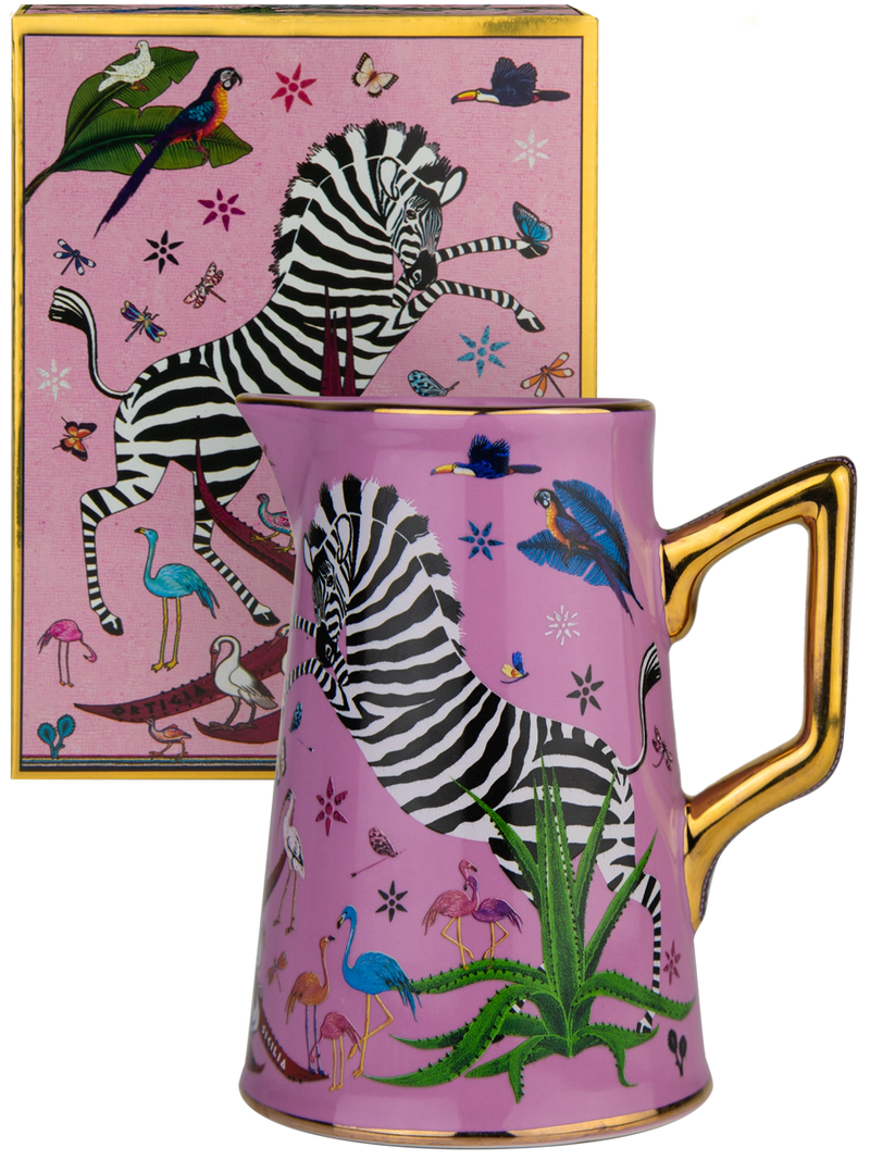 Ortigia Sicilia Pink Jungle Jug