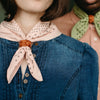 Last Chance Textiles Braided Leather Scarf Slide