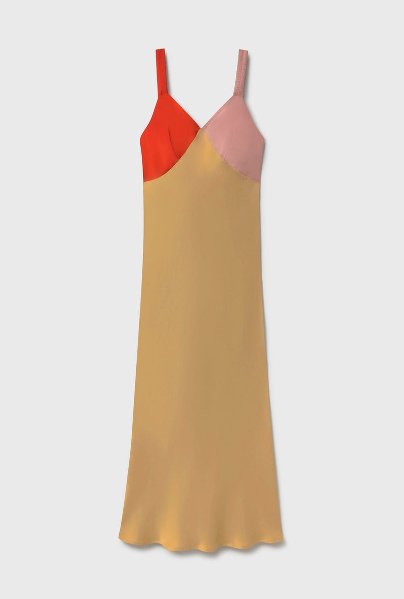 Silk Laundry Deco Snapper Dress