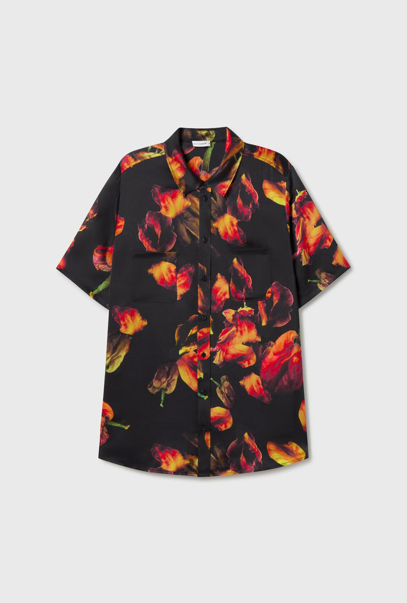 Silk Laundry Tulipa Boyfriend Shirt