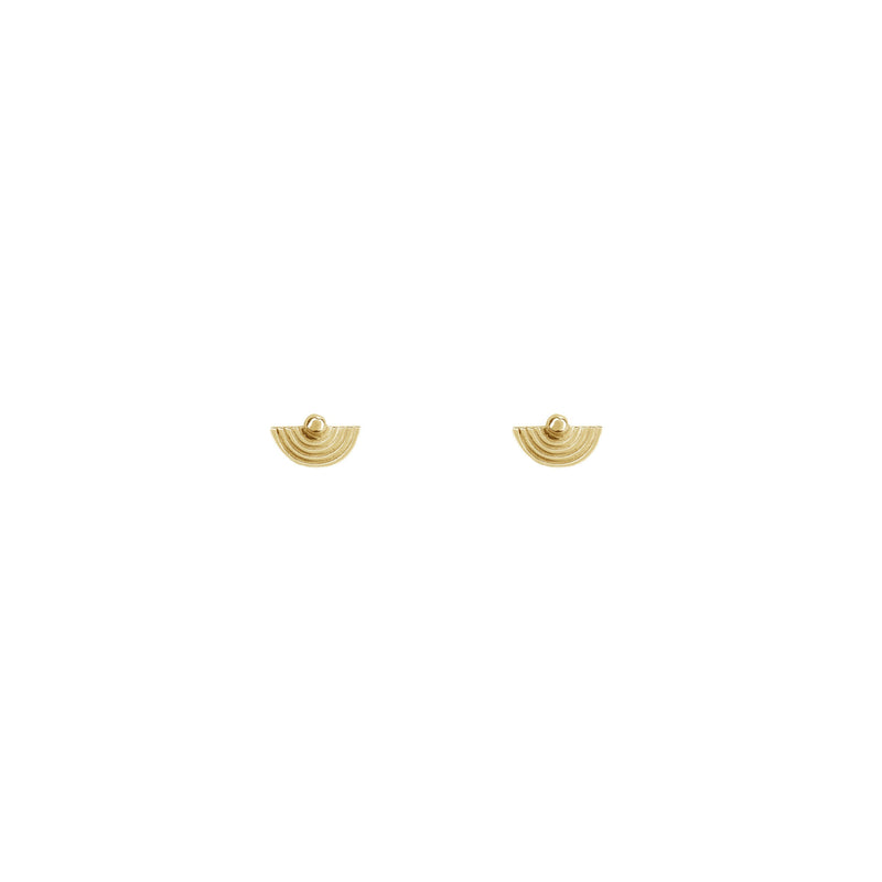 Rachel Entwistle Orbit Gold Stud Earrings