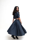 Heather Harlan Cropped Waisted Shirt