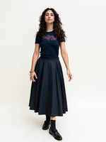 Heather Harlan Double Pleat Skirt