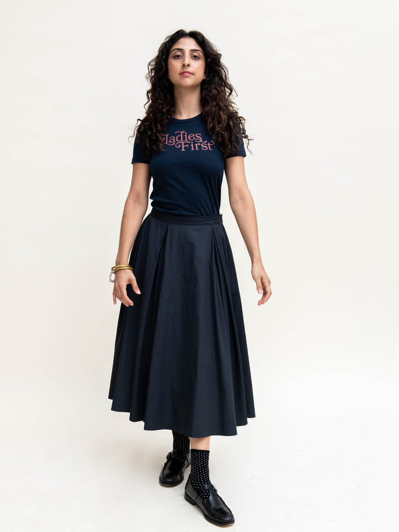 Heather Harlan Double Pleat Skirt